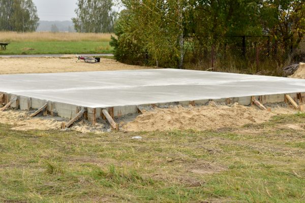 Concrete Base Installation in West Des Moines